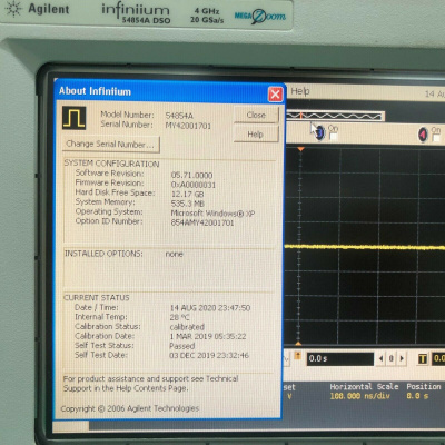 Высокопроизводительный осциллограф Agilent Technologies 54854A серии Infiniium