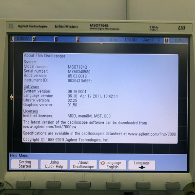 Осциллограф смешанных сигналов Agilent MSO7104B